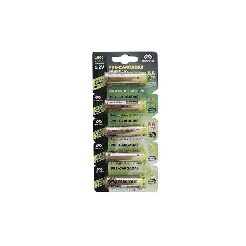 Pila Recargable AA Macrotel