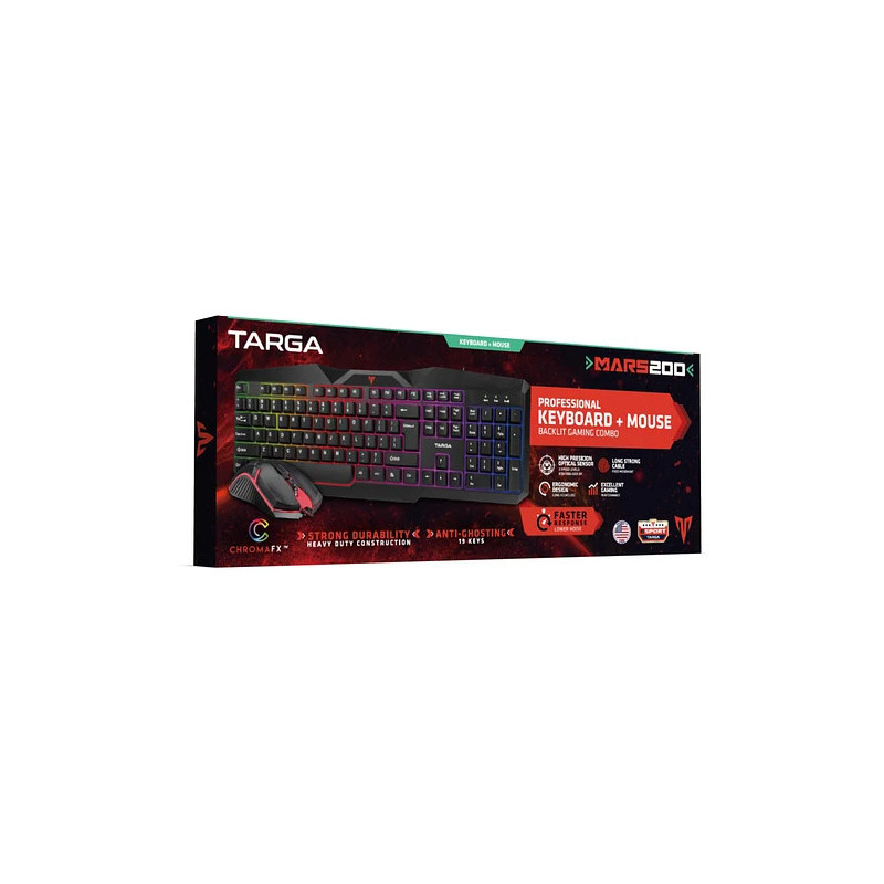 Kit Teclado + Mouse Gaming  Targa