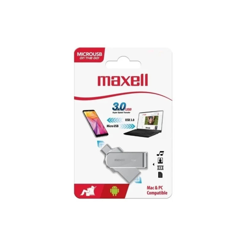 Pendrive/OTG Micro USB 64GB Maxell