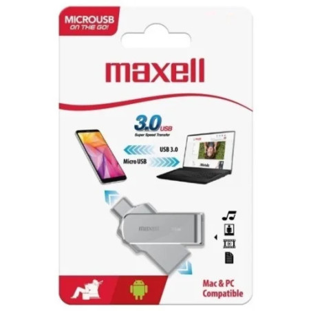 Pendrive/OTG Micro USB 64GB Maxell